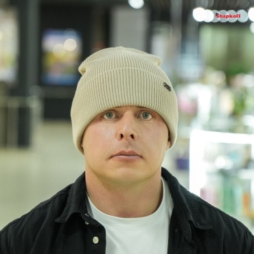 Шапка Shapkoff размер 57, 58, 59, 60, бежевый