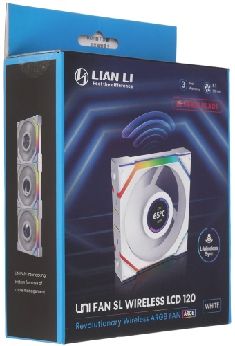 LIAN LI UNI FAN SL WIRELESS LCD 120 Reverse Blade, G99.12RSLLCD1W1W.00