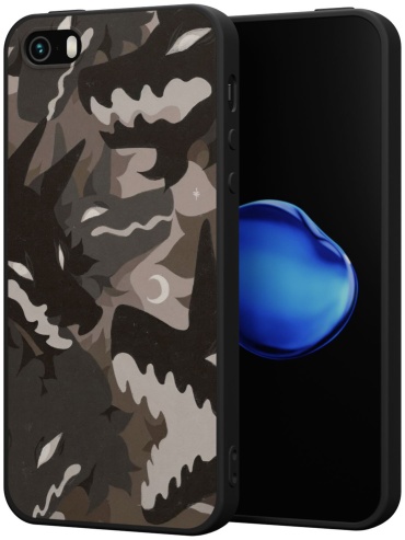 Чехол Mcover для Apple iPhone 5, iPhone 5S, iPhone SE рисунок