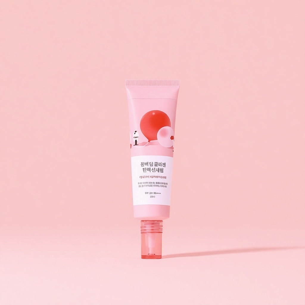 Round Lab крем Camellia Deep Collagen Sun Serum SPF50+ для лица, для зоны декольте 50 мл, фото 2