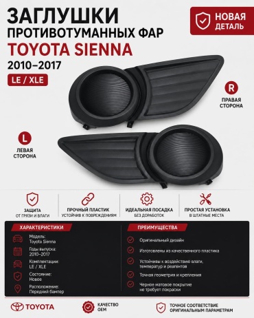 Заглушка 30344250_995124847 Toyota Sienna