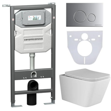 Ceramicanova унитаз с инсталляцией CN3007_1001M_1000, санфарфор