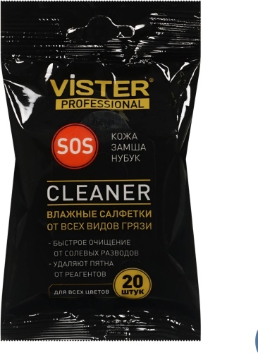 Vister влажные салфетки бесцветный, SOS Cleaner Влажные салфетки от всех видов грязи