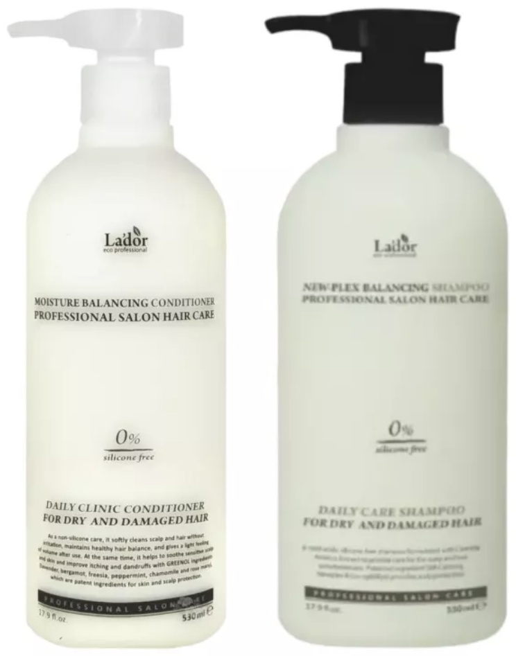 Lador Moisture Balancing conditioner, New-Plex shampoo набор по уходу за волосами унисекс
