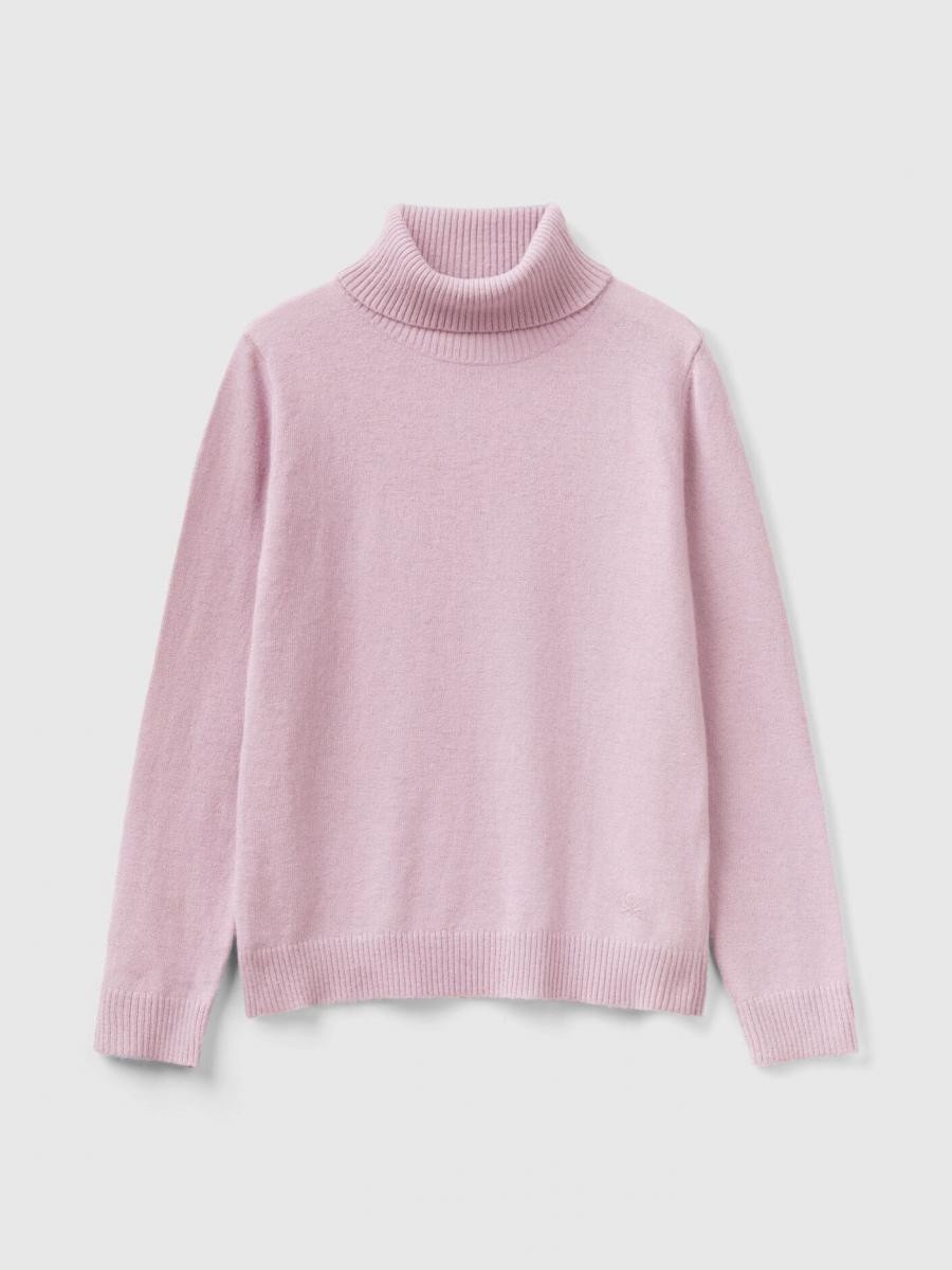 Водолазка UNITED COLORS OF BENETTON розовый