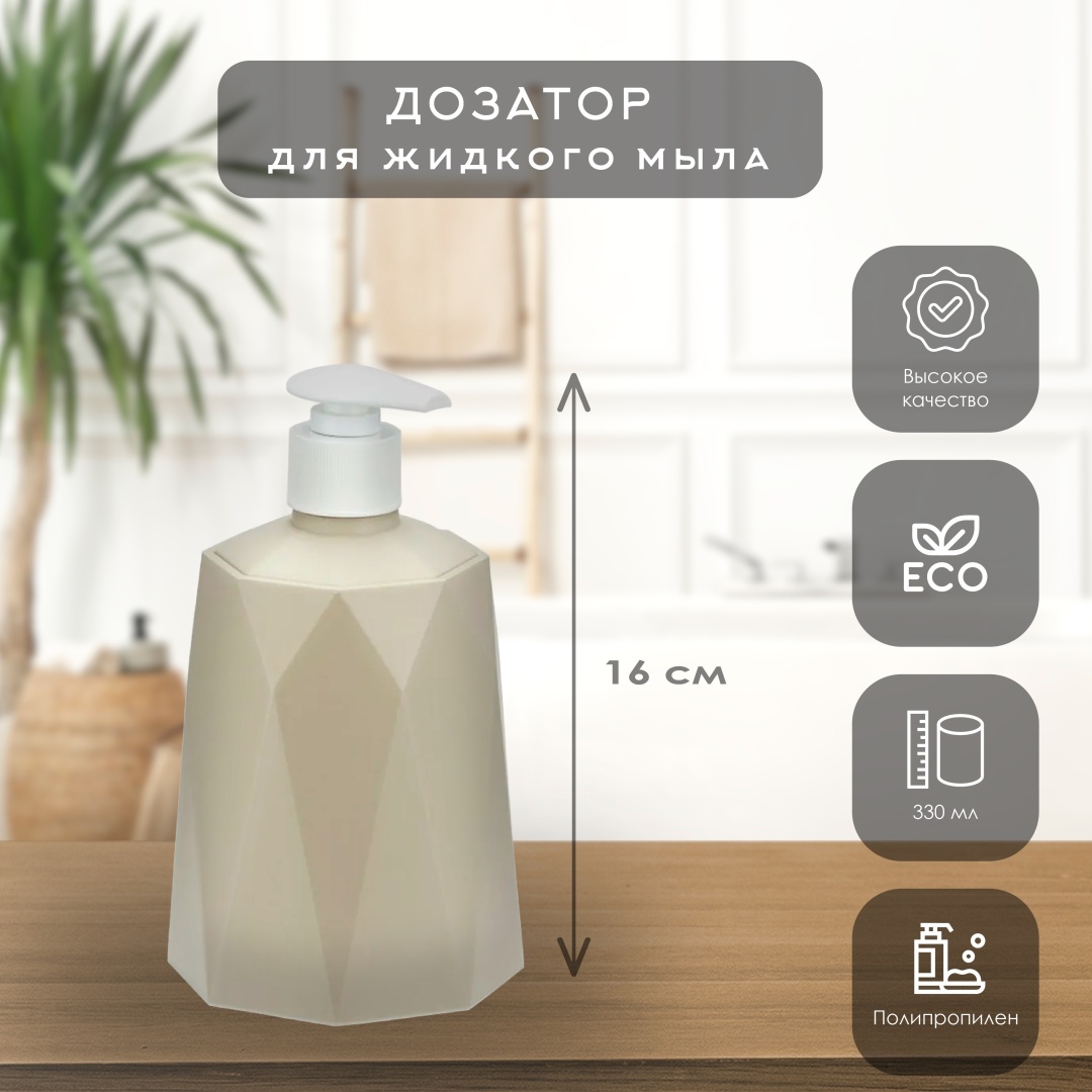 Дозатор для жидкого мыла IDEA Призма