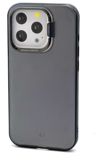 Чехол X-LEVEL для Apple iPhone 15 Pro черно-прозрачный