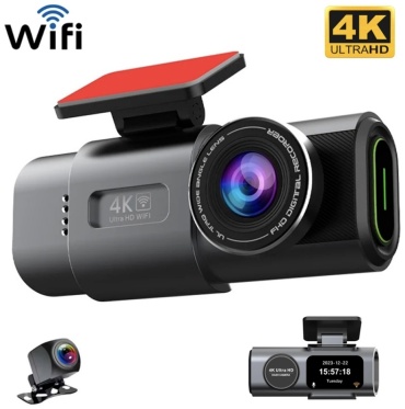 Видеорегистратор Dash Cam Dash camera ultra4k черный, серый