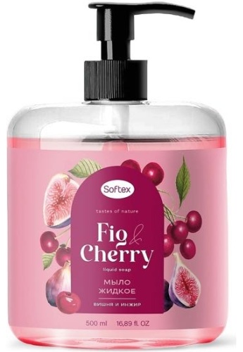 Жидкое мыло туалетное Мыло жидкое Meggi Sortex Fig&Cherry, 500 мл вишневая отдушка 1 шт