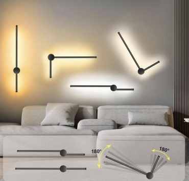 Бра настенный Dara LED, черный