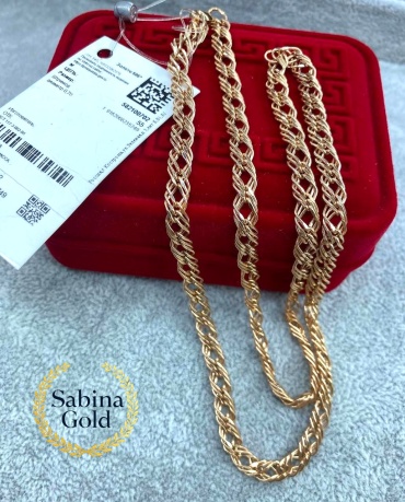 Sabina Gold SEP-SBN-N-287 длина 55 см, вес 10.42 г золото, плетение тройной ромб