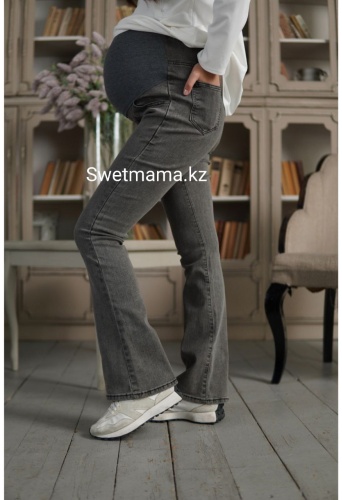 Джинсы клеш Sweetmama.kz серый