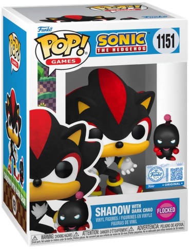 Funko POP! Games Sonic the Hedgehog Shadow with Dark Chao (FL) (Exc) (1151) 10 см 2 шт