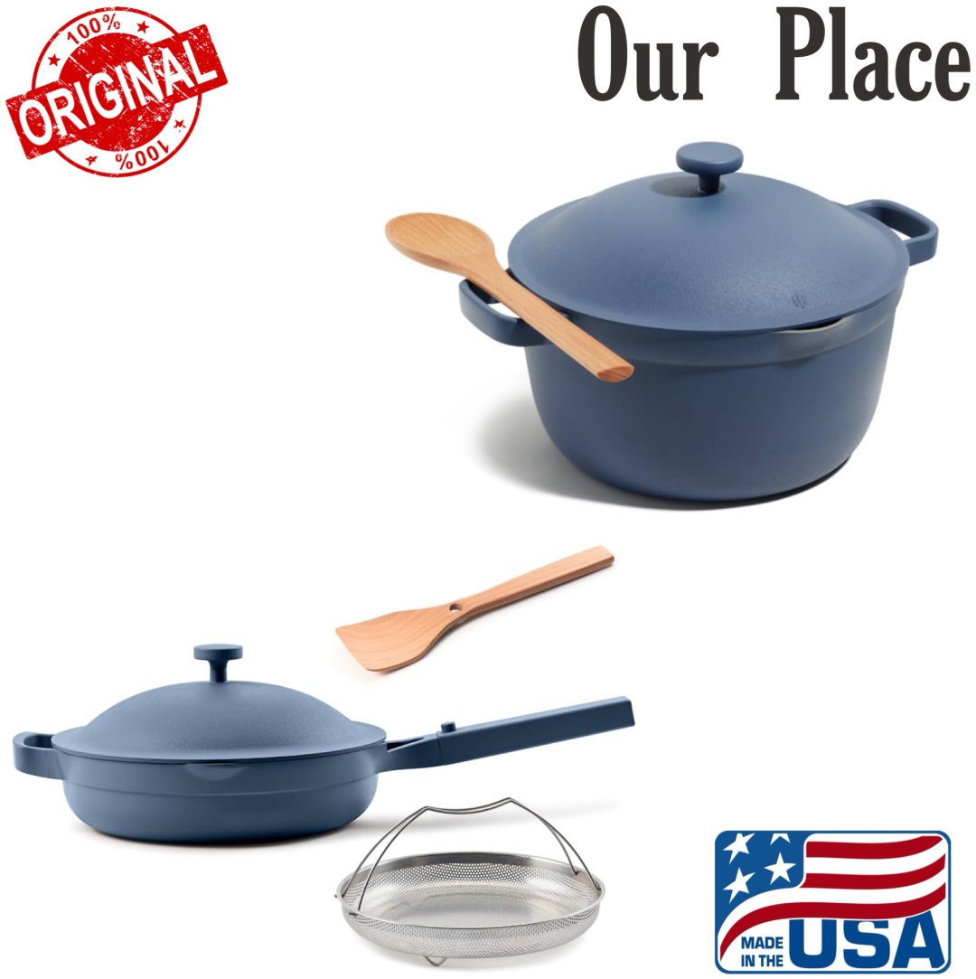 OUR PLACE набор посуды USA Cook Duo Blue Salt 9 в 1