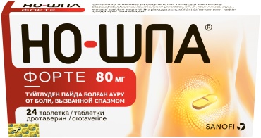 Но-шпа таблетки 80 мг 24 шт