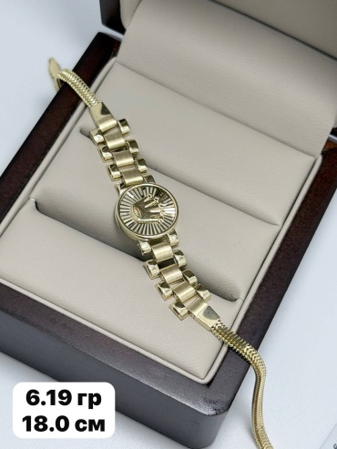 Sandu gold 6507852 длина 18 см, вес 6.19 г золото, плетение снейк