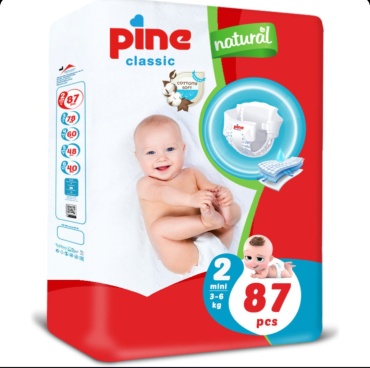 Подгузники Pine Soft 2, 87 шт