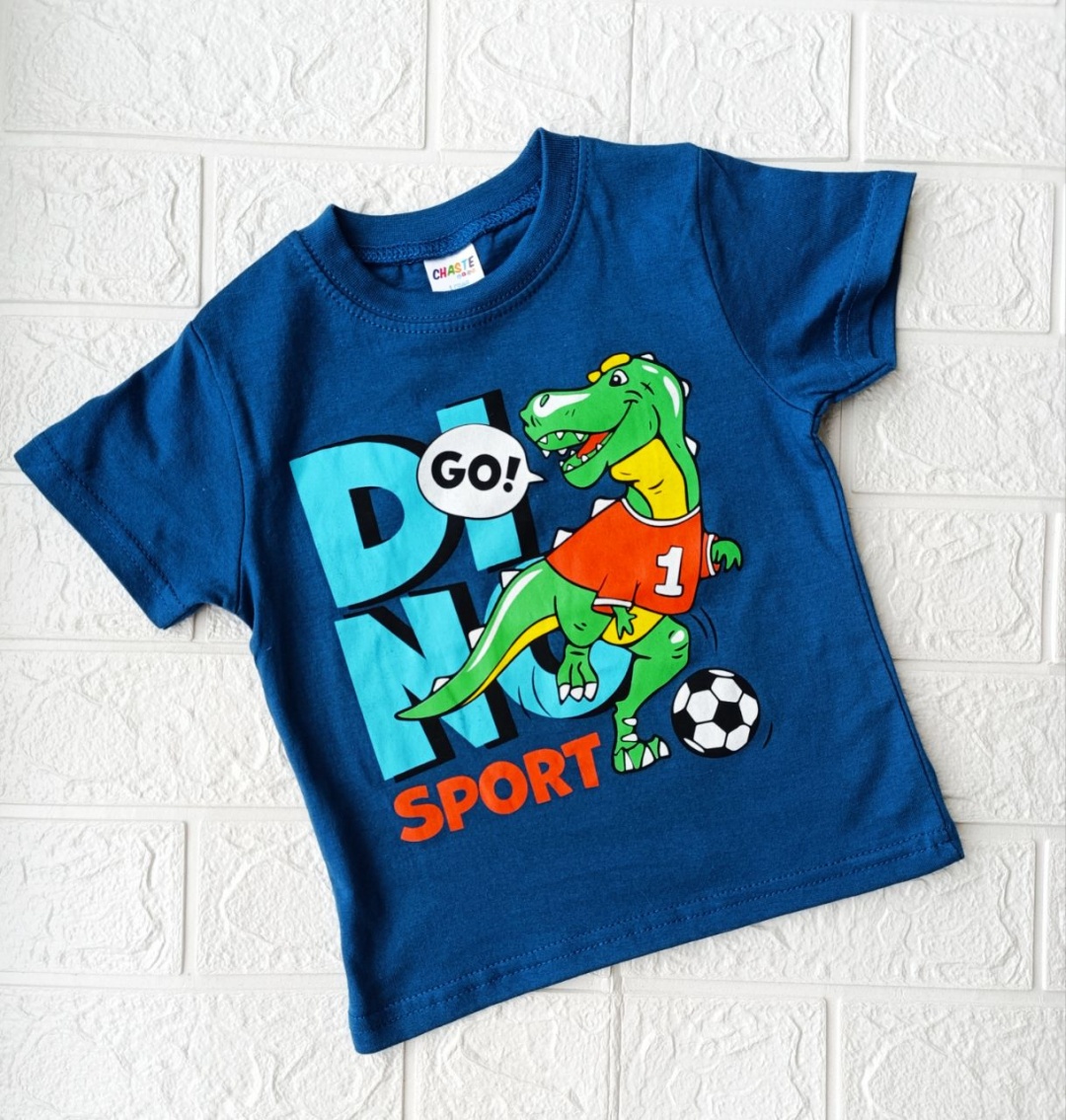 Футболка CHASTE kids Dino синий
