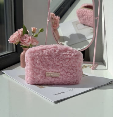 BEAUTY PROFF косметичка плюш розовый 9X14 см
