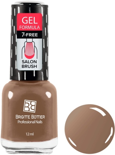 Brigitte Bottier лак лак Лак для ногтей GEL FORMULA №52 шоколадный беж,12 мл 12 мл
