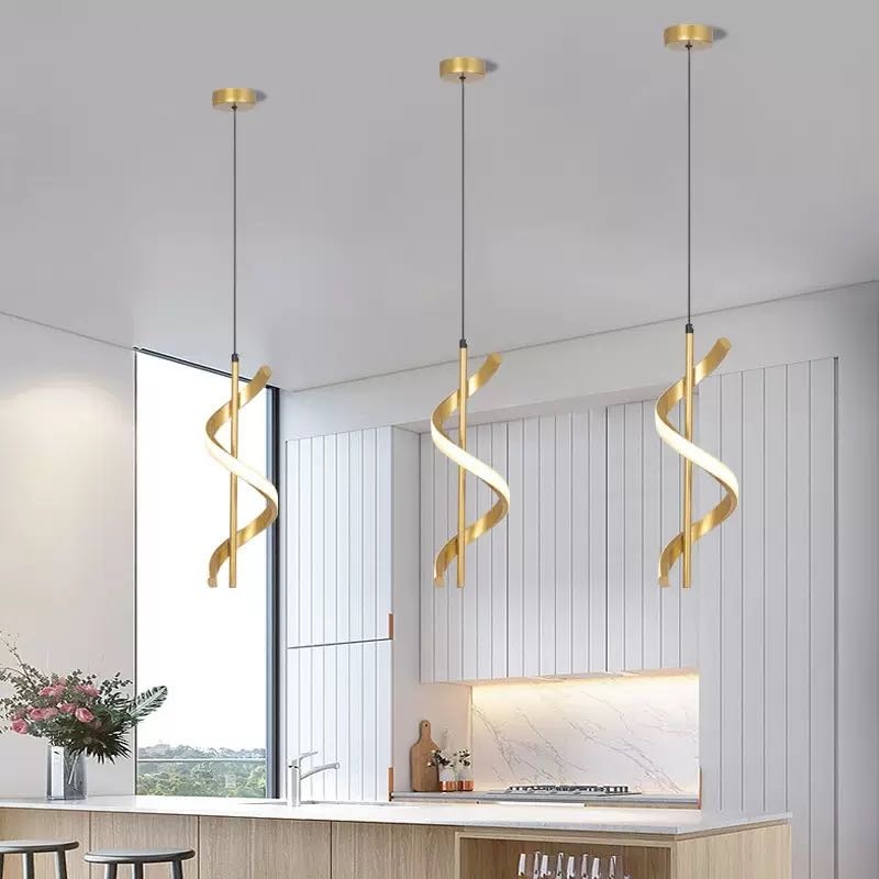 Бра подвесной, потолочный Light LED, золотистый, белый