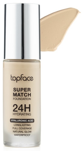 Topface Super Match 24H Foundation PT475 тональный крем 002 30 г