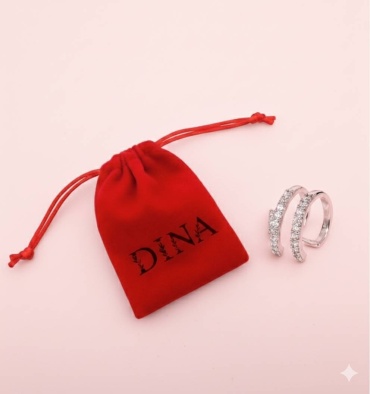Кафф Dina бижутерный сплав, стразы