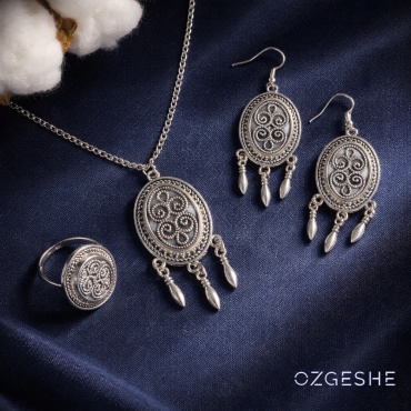 OZGESHE бижутерный сплав, без вставок