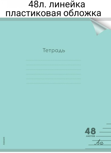 Общая тетрадь Проф-Пресс Пастель Green, 48 л, А5, линейка, мягкая обложка, 1 шт