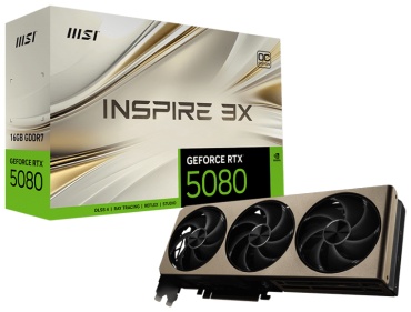 MSI RTX 5080 16G INSPIRE 3X OC 16 Гб