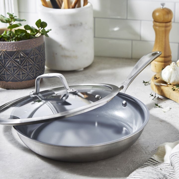 Сковорода ZWILLING Spirit 3-Ply Ceramic 18/10 24 см с антипригарным покрытием, сталь