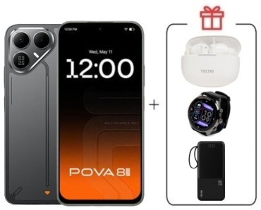 TECNO Pova 8 5G 8 ГБ/256 ГБ черный + подарок