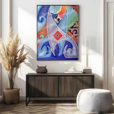 Mode Bild репродукция Қос мүйіз 65x90 см