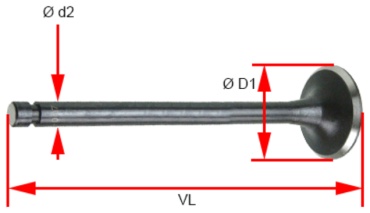 NIPPON MOTORS клапан выпускной MD160893