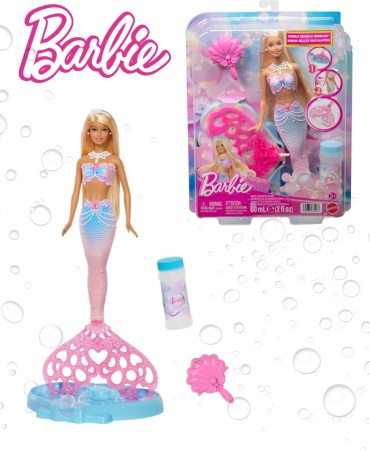Кукла-русалка Barbie Барби Русалка "Пузырьковые блёстки" 27 см