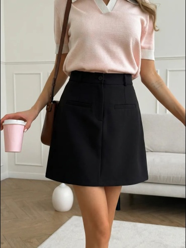 Юбка трапеция Camicia черный