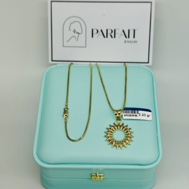 Колье PARFAIT JEWELRY PJ_Змейка_ШШипы_55_3 длина 55 см вес 6.2 г золото, без вставок