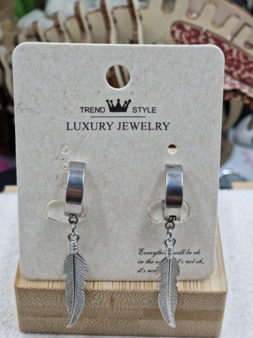 Серьги TREND STYLE нержавеющая сталь, без вставок