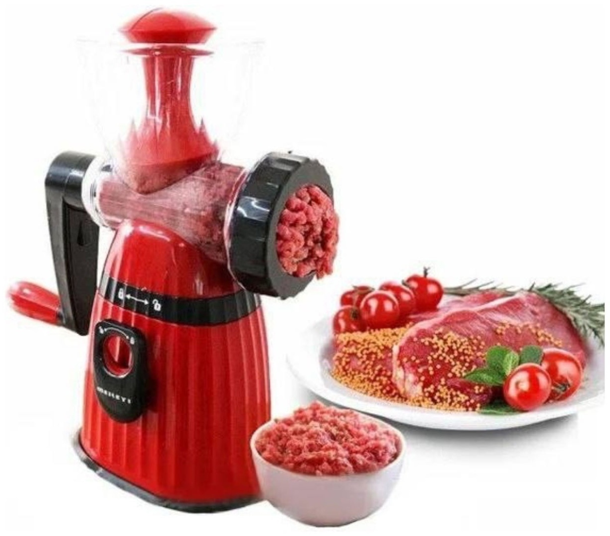 Мясорубка ручная Meileyi MLY-663, пластик пищевой
