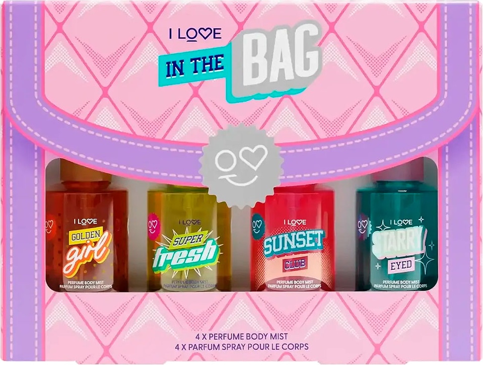 I LOVE In The Bag: Sunset Club Spray набор для тела для женщин