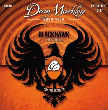 Комплект струн для акустической гитары, с покрытием Dean Markley 8010, 10-47 