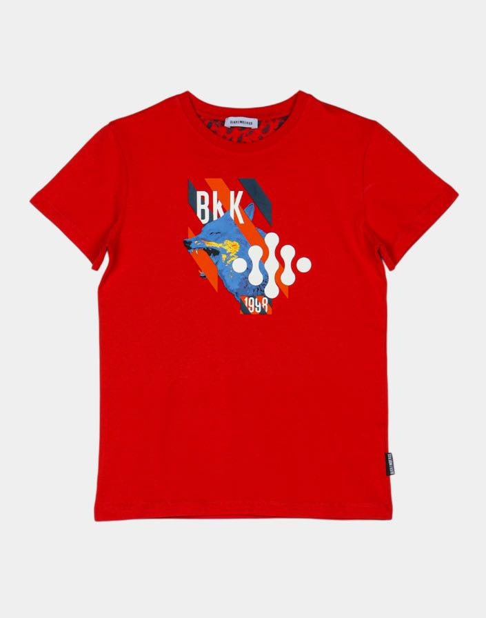Футболка Bikkembergs kids красный