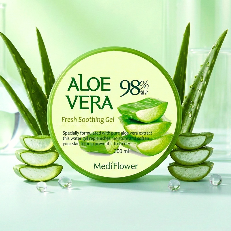 Medi Flower Aloe Vera Fresh Soothing Gel 300 мл