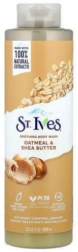 St.Ives Успокаивающий гель для душа, овсянка и масло ши, 650 мл гель 650 мл