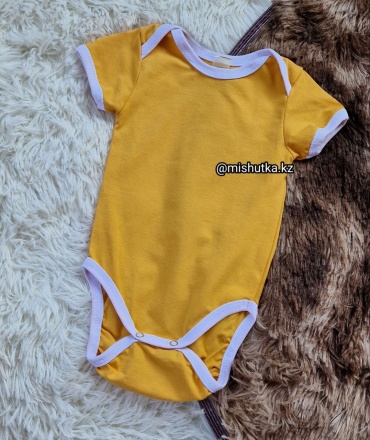 Боди Baby горчичный