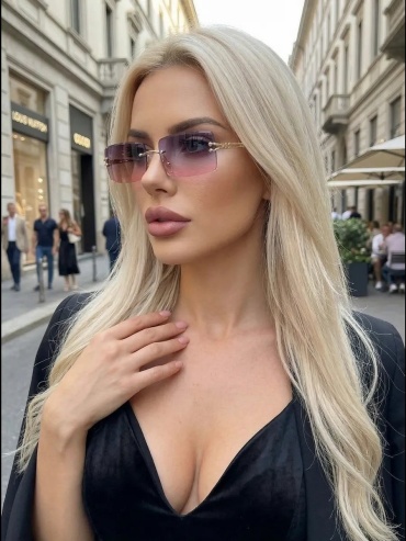Pinky Peaches солнцезащитные очки квадратные однотонные