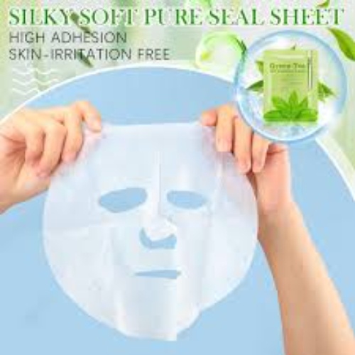 Маска для лица SADOER тканевая Green Tea Oil Control Refreshing facial mask 25 мл, фото 4