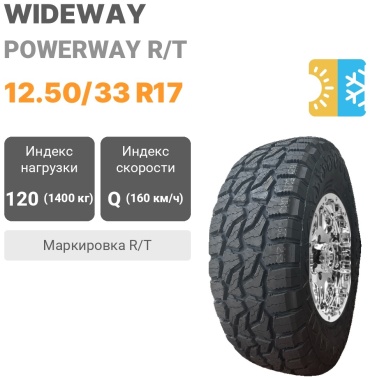 WIDEWAY Powerway R/T 12.50/33 R17 120 Q