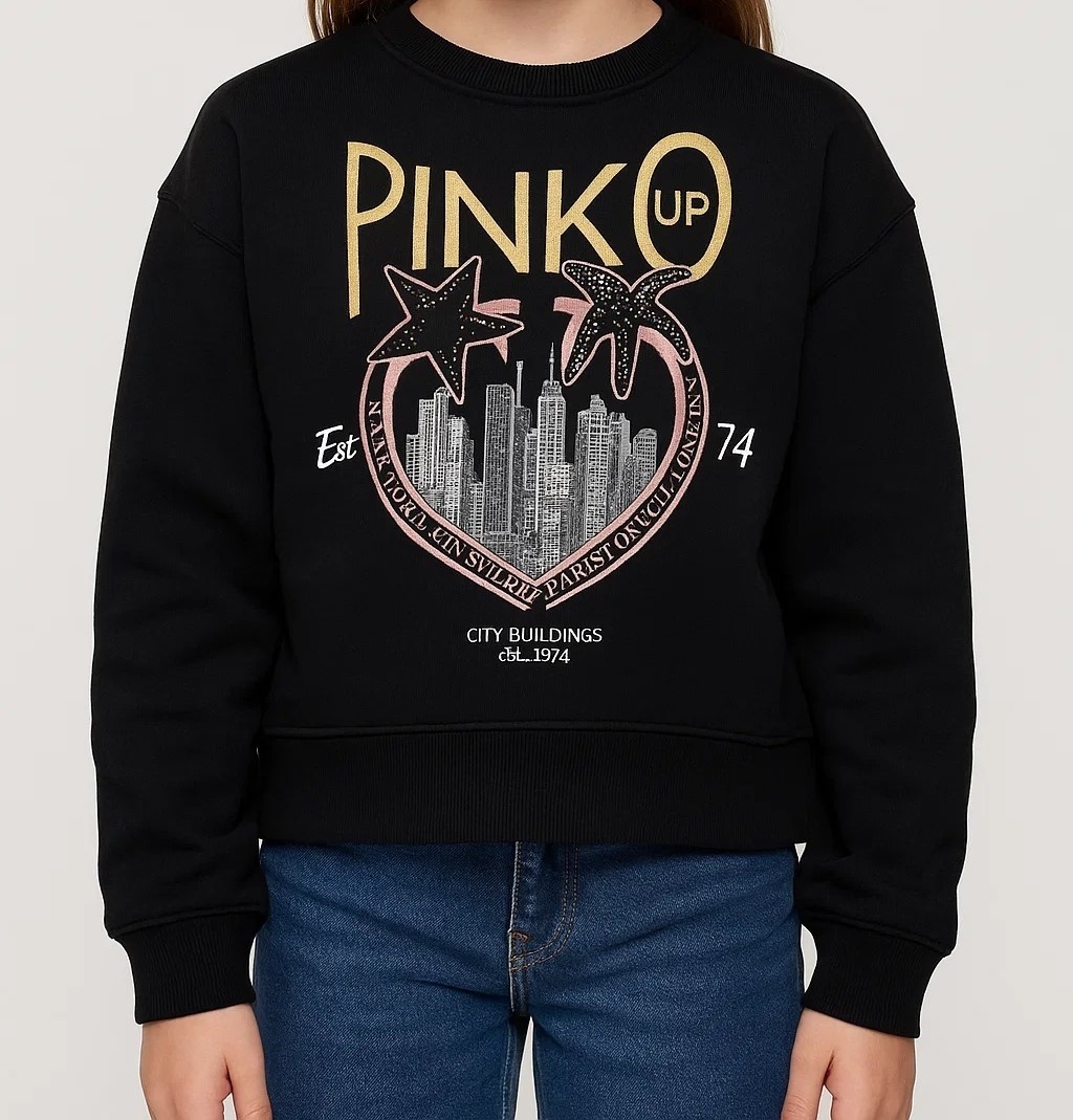 Свитшот PINKO UP черный