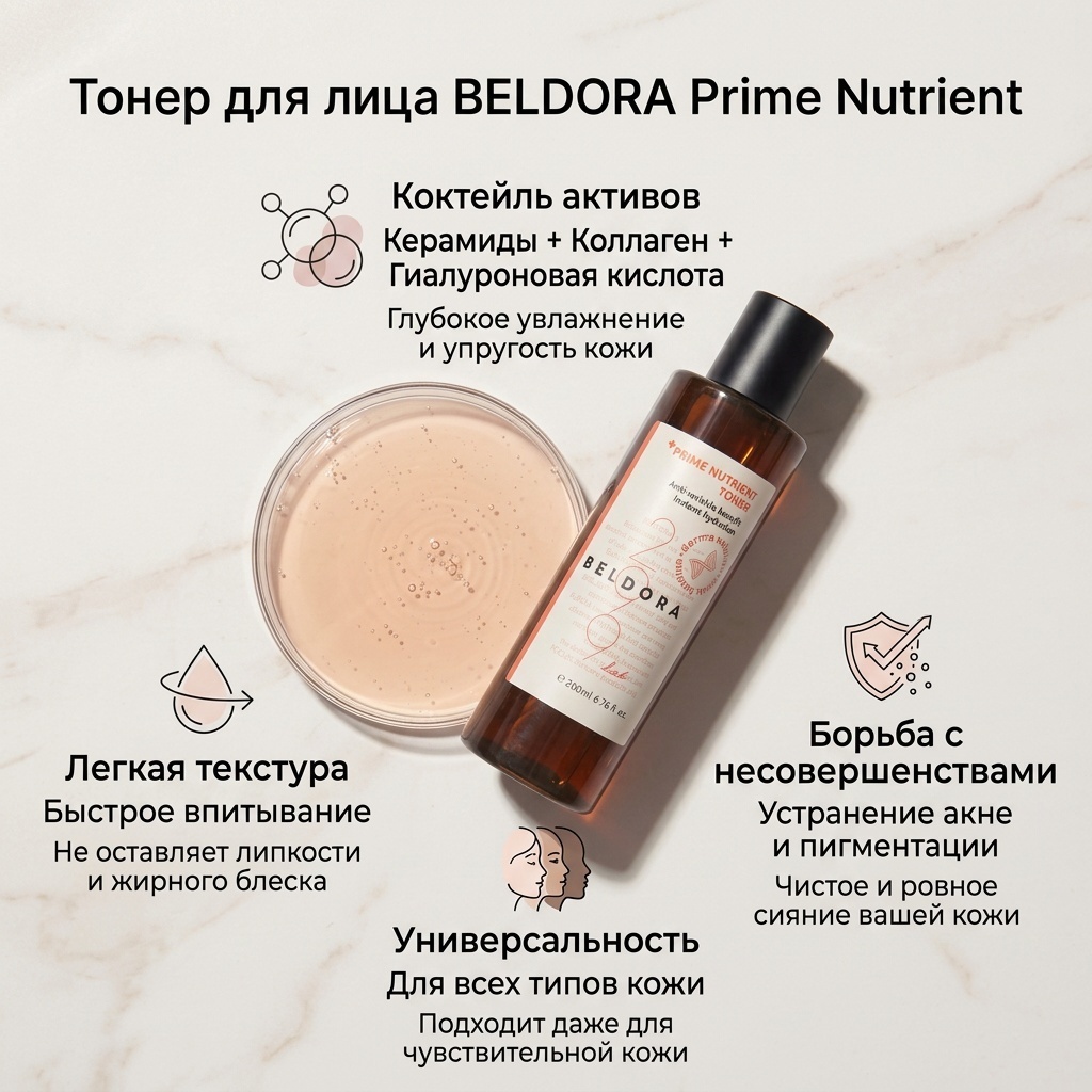 BELDORA тонер Kelbet 200 мл